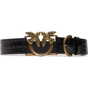 Dámský pásek Pinko Chaval H4 Belt Nero/Antique Gold Z99Q