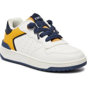 Sneakersy Geox J Washiba Boy J45LQB 05411 C0592 S White/Yellow