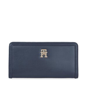 Velká dámská peněženka Tommy Hilfiger Th Monotype Large Slim Wallet AW0AW16210 Space Blue DW6