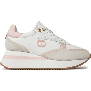 Sneakersy TWINSET 241TCP080 Bianco Ottico/Cupcake Pink 11338