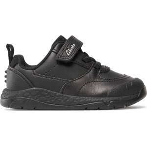 Sneakersy Clarks Steggy Stride K 261751406 Black Leather