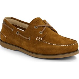 Polobotky Tommy Hilfiger Th Boat Shoe Core Suede FM0FM04505 Coconut Grove GVQ