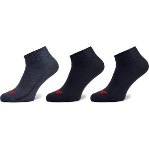 Sada 3 párů pánských vysokých ponožek Levi's® 37157-0981 Denim