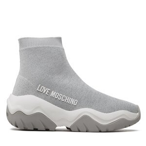 Sneakersy LOVE MOSCHINO JA15574G1GIZS902 Argento