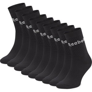 Sada 9 párů vysokých unisex ponožek Reebok Act Core Mid Crew So HD2742 Black