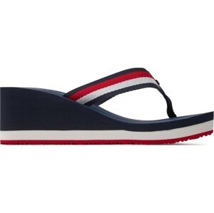 Žabky Tommy Hilfiger Corporate Wedge Beach Sandal FW0FW07987 Red White Blue 0G0