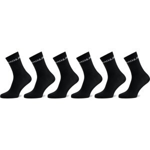 Sada 5 párů dětských vysokých ponožek Jack&Jones Junior Basic 12219499 Black 4022390