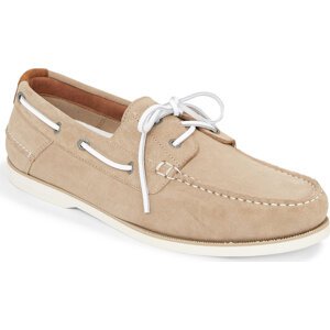 Polobotky Tommy Hilfiger Th Boat Shoe Core Suede FM0FM04505 Beige/Coconut G 0F6