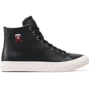 Sneakersy Tommy Hilfiger Th Hi Vulc Street Leather FM0FM04739 Black BDS