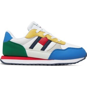 Sneakersy Tommy Hilfiger Flag Low Cut Lace-Up Sneaker T3X9-33375-1695 M Barevná