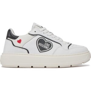 Sneakersy LOVE MOSCHINO JA15204G1IJC110A Bianco/Nero