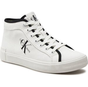 Sneakersy Calvin Klein Jeans Skater Vulcanized High Cs Ml Mr YW0YW01454 Bright White/Black 01W