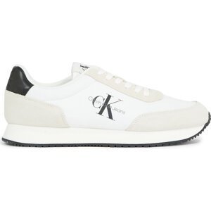 Sneakersy Calvin Klein Jeans Retro Runner Su-Ny Mono YM0YM00746 Bright White YAF