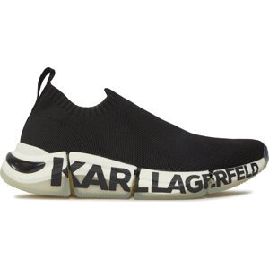 Sneakersy KARL LAGERFELD KL63213 Black Knit Textile