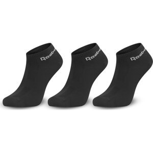 Sada 3 párů nízkých ponožek unisex Reebok Tech Style Tr M 3P FQ5348 Black