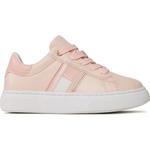 Sneakersy Tommy Hilfiger Flag Low Cut Lace-Up Sneaker T3A9-32703-1355 M Pink 302
