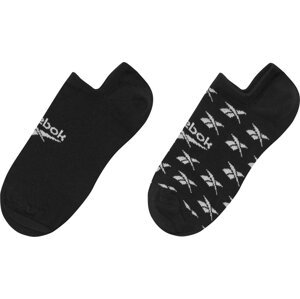 Sada 3 párů nízkých ponožek unisex Reebok CL FO Invisible Sock GG6679 Černá
