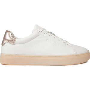 Sneakersy Calvin Klein Cupsole Lace Up Pearl HW0HW01897 White/Crystal Gray 02Z