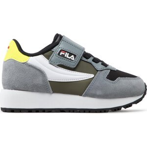 Sneakersy Fila Retroque Velcro Kids FFK0036.83149 Black/Loden Green
