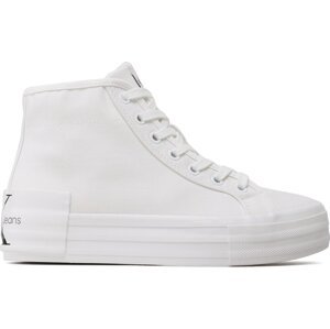 Sneakersy Calvin Klein Jeans Vulc Flatform Bold Essential YW0YW01031 White YBR
