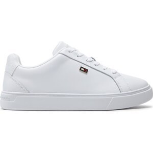 Sneakersy Tommy Hilfiger Flag Court Sneaker FW0FW08072 White YBS