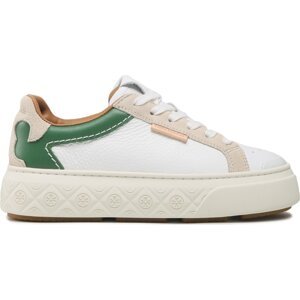 Sneakersy Tory Burch Ladybug Sneaker Adria 143066 White/Green/Frost 100