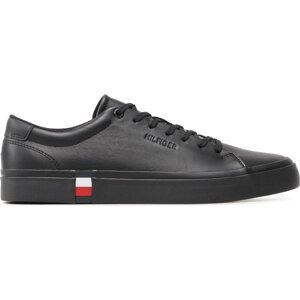 Sneakersy Tommy Hilfiger Modern Vulc Corporate Leather FM0FM04351 Černá