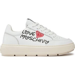 Sneakersy LOVE MOSCHINO JA15224G1IJCA10A Bianco