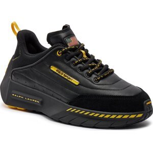 Sneakersy Polo Ralph Lauren 809931897001 Black/Canary Yellow