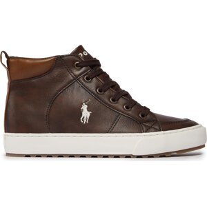 Sneakersy Polo Ralph Lauren RF104242 CHOCOLATE BURNISHED W/ CREAM