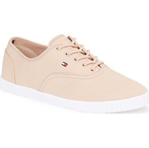 Tenisky Tommy Hilfiger Canvas Lace Up Sneaker FW0FW07805 Misty Blush TRY