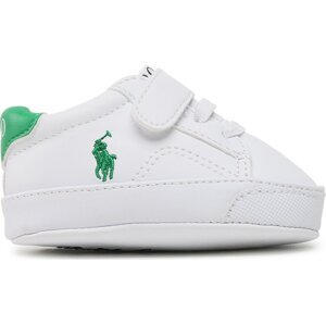 Sneakersy Polo Ralph Lauren Theron V Ps Layette RL100719 White Smooth/Green w/ Green PP