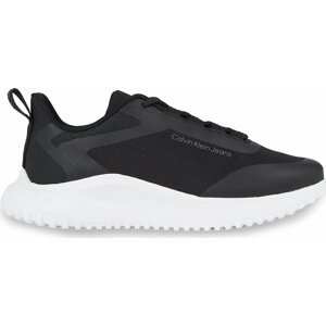 Sneakersy Calvin Klein Jeans Eva Runner Laceup Mesh Wn YW0YW01215 Black/White BEH