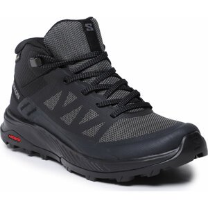 Trekingová obuv Salomon Outrise Mid Gtx W L47160500 Black/Black/Ebony