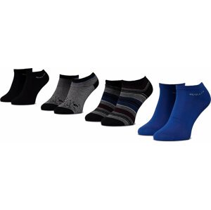 Sada 4 párů dámských nízkých ponožek QUAZI QZ-SOCKS-65-04-WOMAN-007 Černá