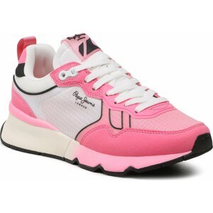 Sneakersy Pepe Jeans Brit Pro Neon W PLS31460 Neon Pink 335