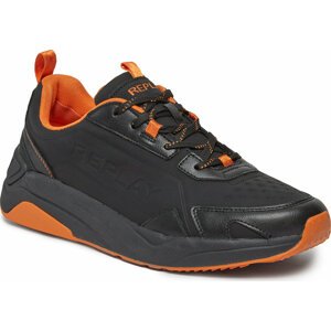 Sneakersy Replay GMS6I .000.C0019S Black Orange 007