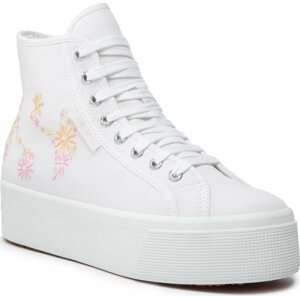 Sneakersy Superga 2708 Flowers Embroidery S2121GW White/Multicolor Flowers A6Y