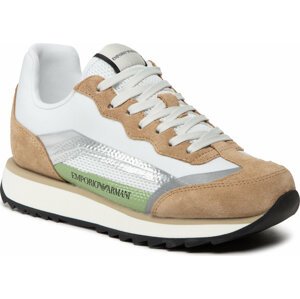Sneakersy Emporio Armani X3X151 XN204 Q859 D.Sand/O.Wh/Slv/Gr