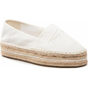 Espadrilky Tommy Hilfiger Th Textured Flatform Espadrille FW0FW06433 Ecru YBL