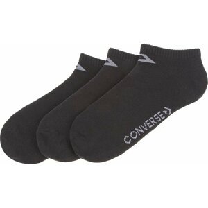 Sada 3 párů dámských vysokých ponožek Converse E751B-3012 Černá