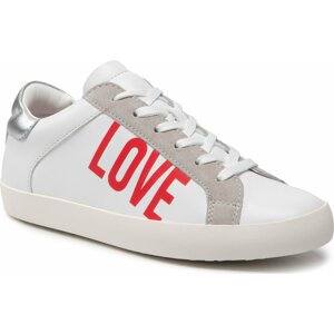 Sneakersy LOVE MOSCHINO JA15532G0EIAC10A Bianco/Argento