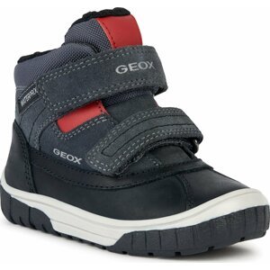 Kotníková obuv Geox B Omar Boy Wpf B162DB 022FU C0047 S Dk Grey/Red
