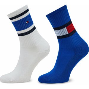Sada 2 párů dětských vysokých ponožek Tommy Hilfiger 394020001 Ultra Blue 025