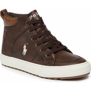 Sneakersy Polo Ralph Lauren RF104242 CHOCOLATE BURNISHED W/ CREAM