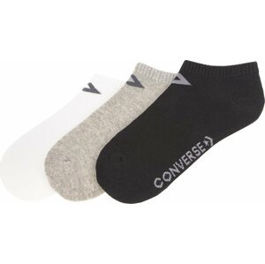 Sada 3 párů dámských vysokých ponožek Converse E751A-3009 Šedá