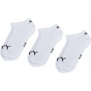 Sada 3 párů nízkých ponožek unisex Puma 261080001 White 300