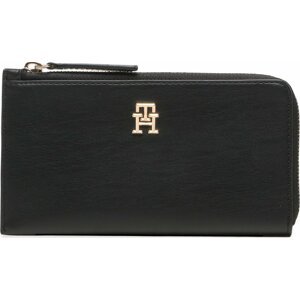 Velká dámská peněženka Tommy Hilfiger Th Feminine Large Slim Wallet AW0AW14890 Černá