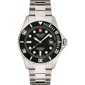 Hodinky Swiss Alpine Military Master Diver 7053.1137 Silver