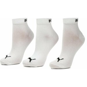 Sada 3 párů nízkých ponožek unisex Puma 271080001 White 300